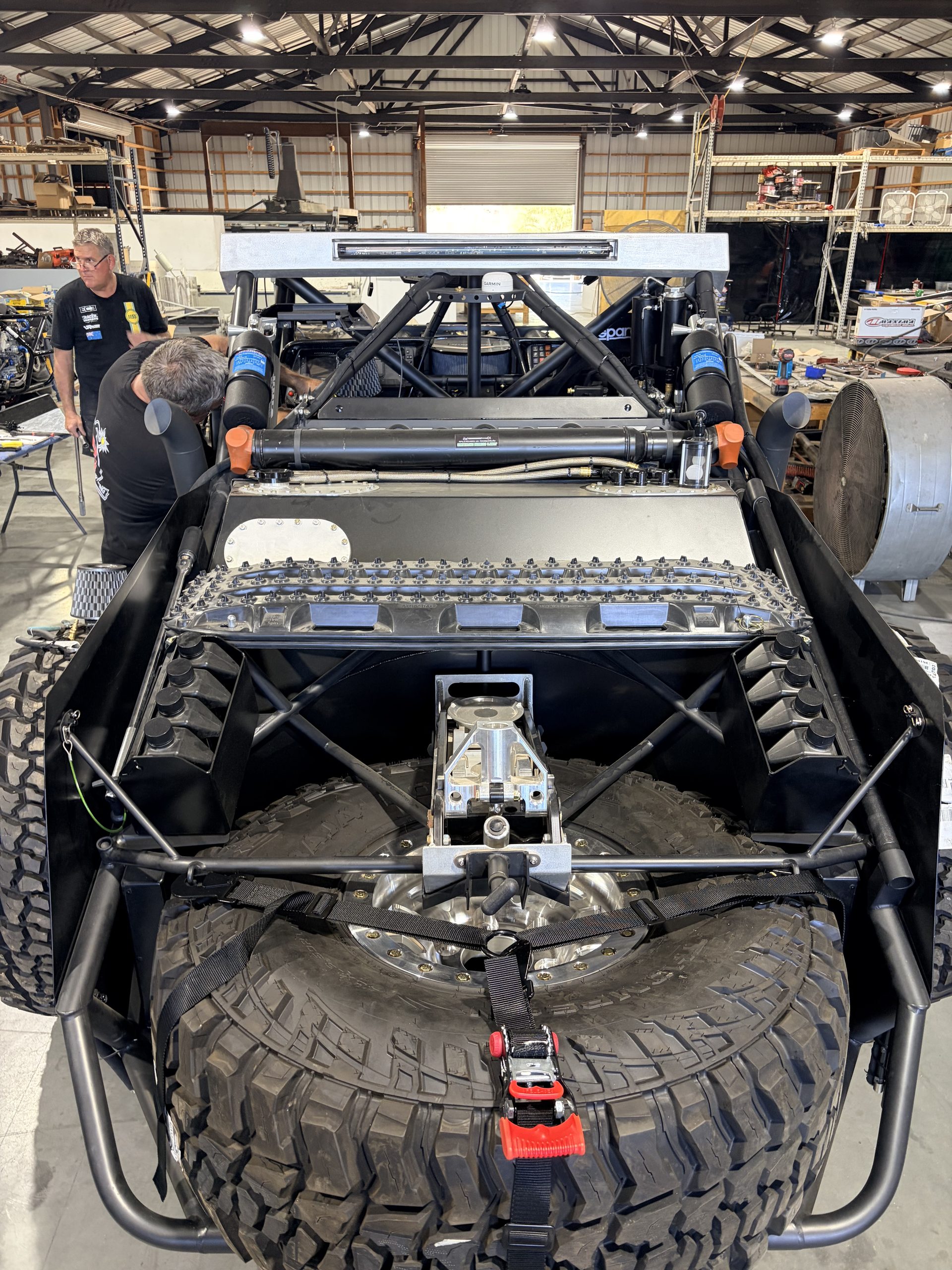 Trophy truck shop shot