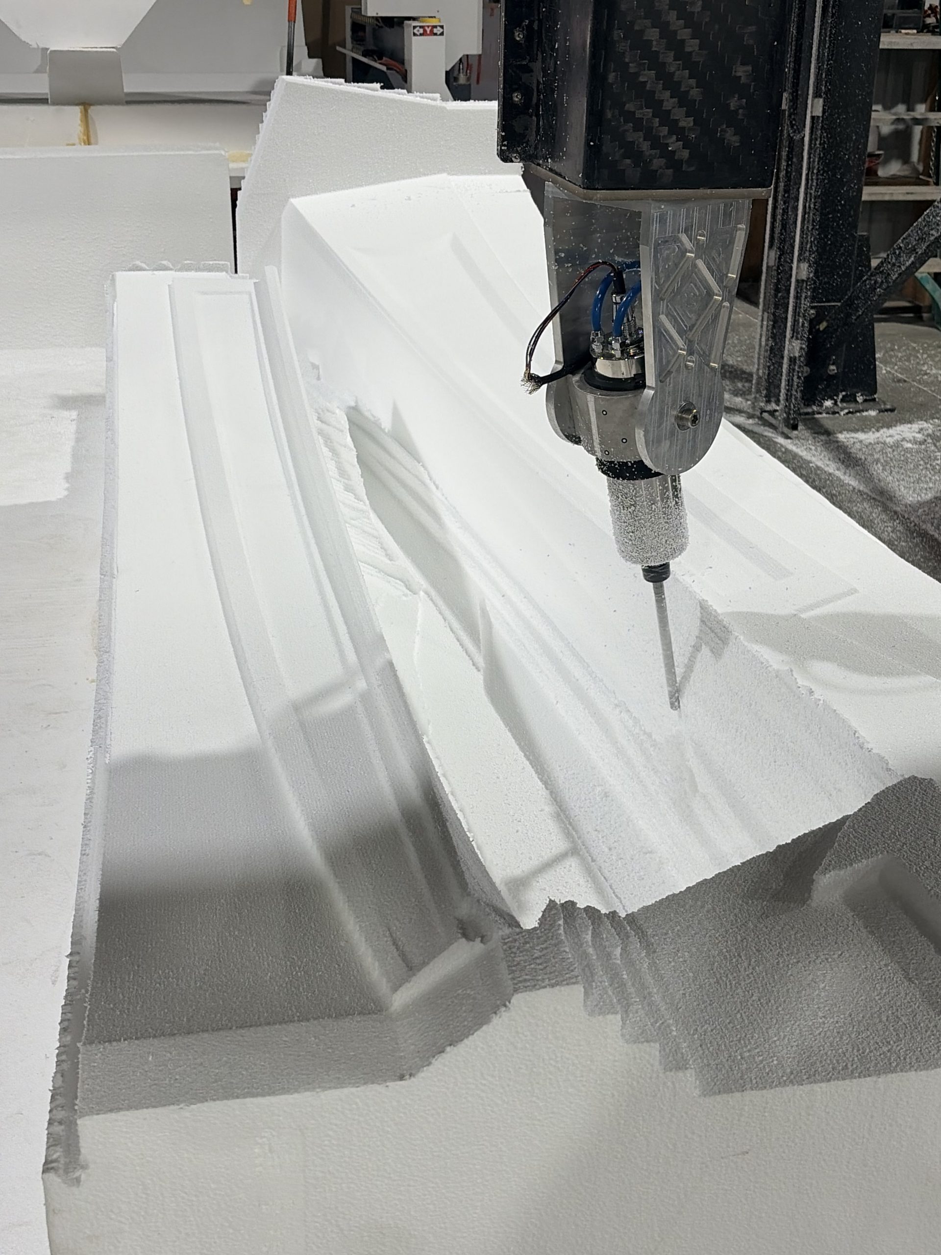 CNC side pod detail