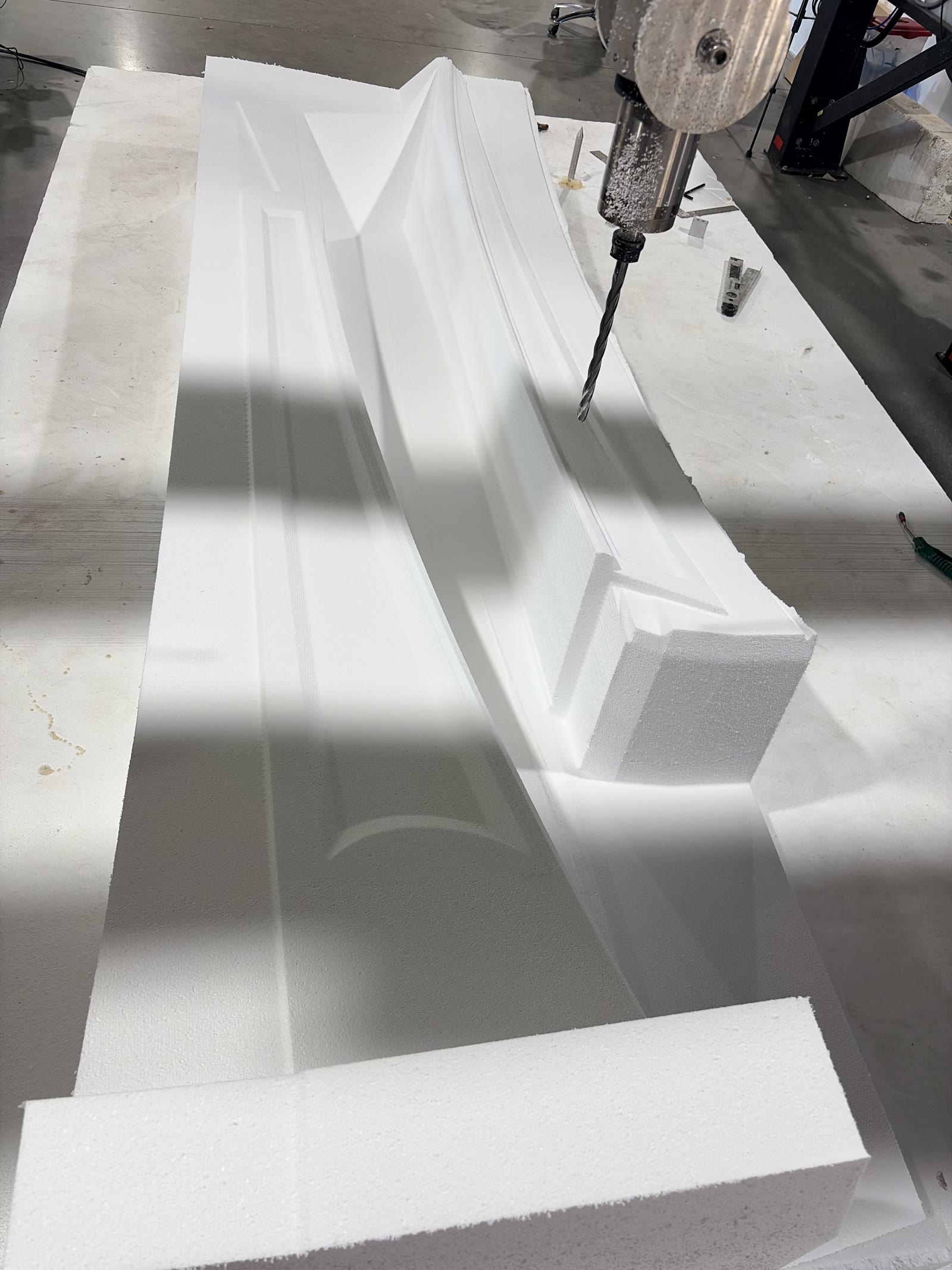CNC smooth foam finish