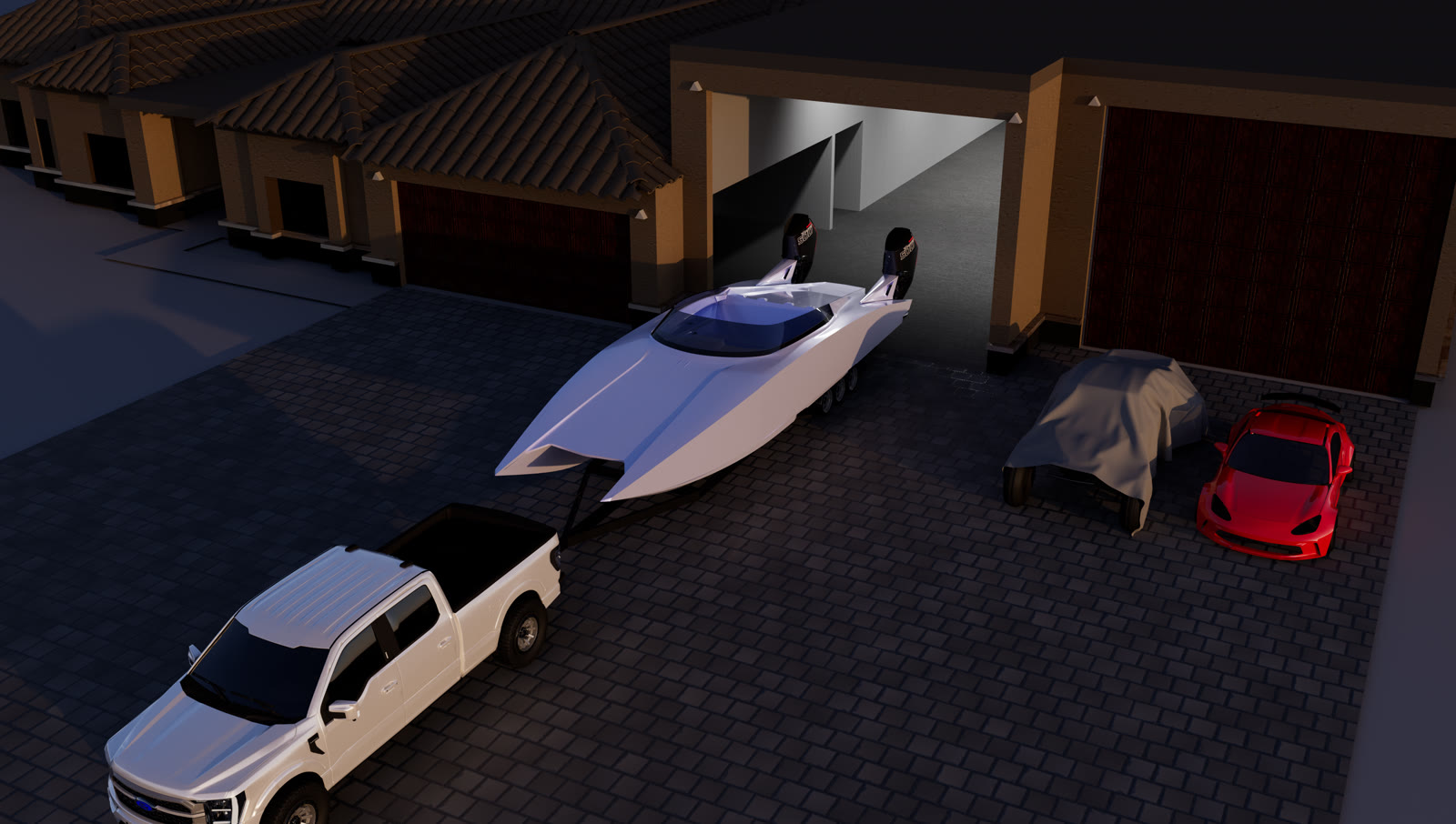 Racer X Model 357 boat