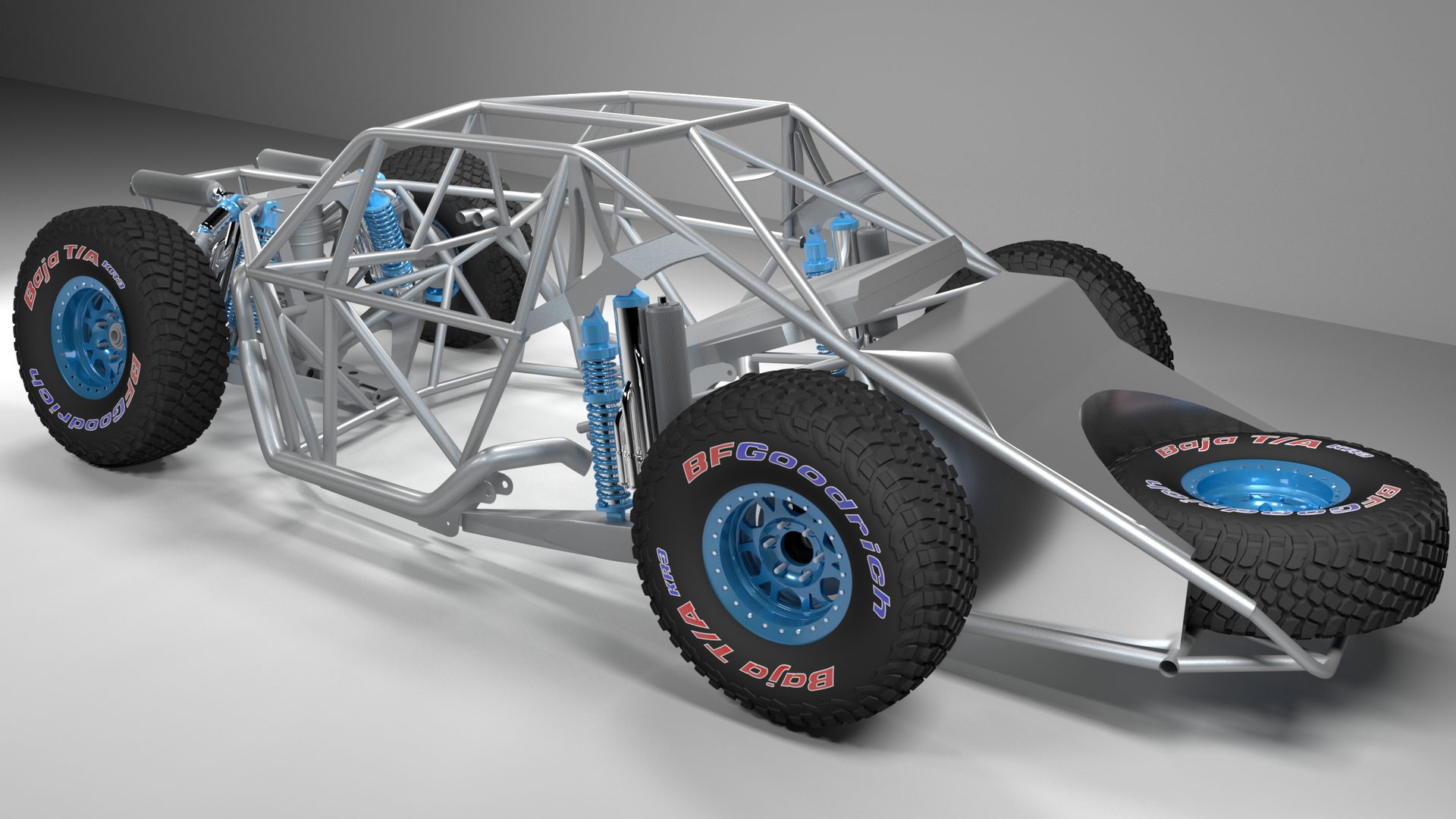 Trophy truck CAD design render