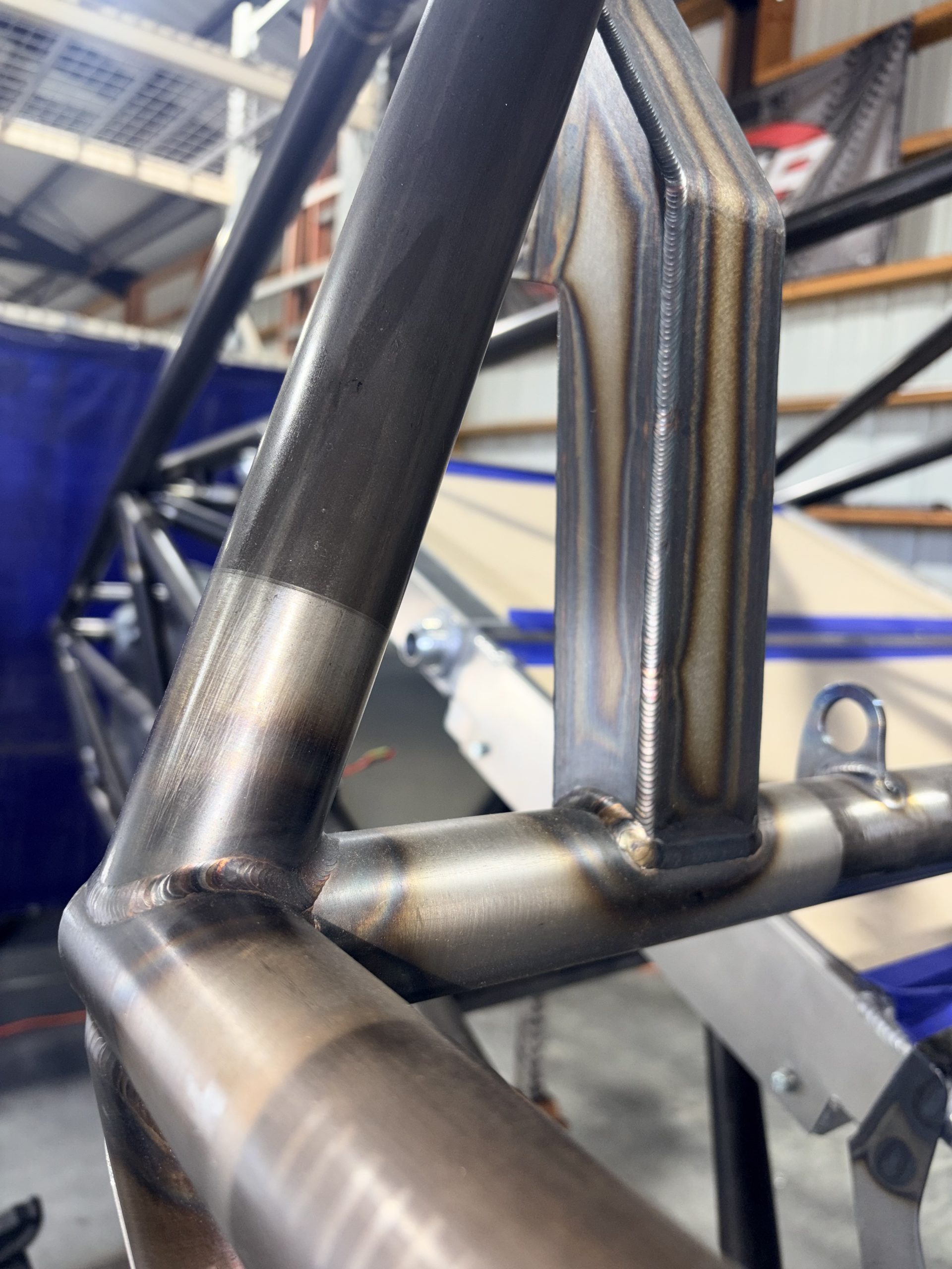 TIG welding work in the shop